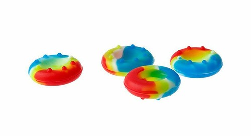 Pair rainbow thumb grips - 1,